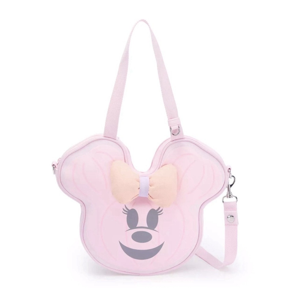 Disney Parks Minnie Mouse Cutie Pumpkin Big Face Canvas Tote Bag Boo Ghost NWT